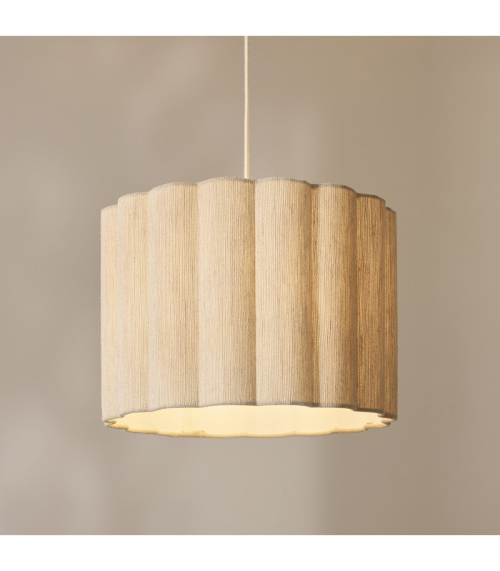 Olson Cylindrical Pendant Light Oak Wood Natural-3