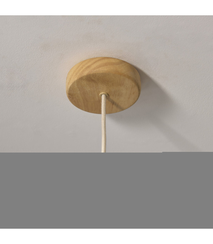 Olson Cylindrical Pendant Light Oak Wood Natural-7