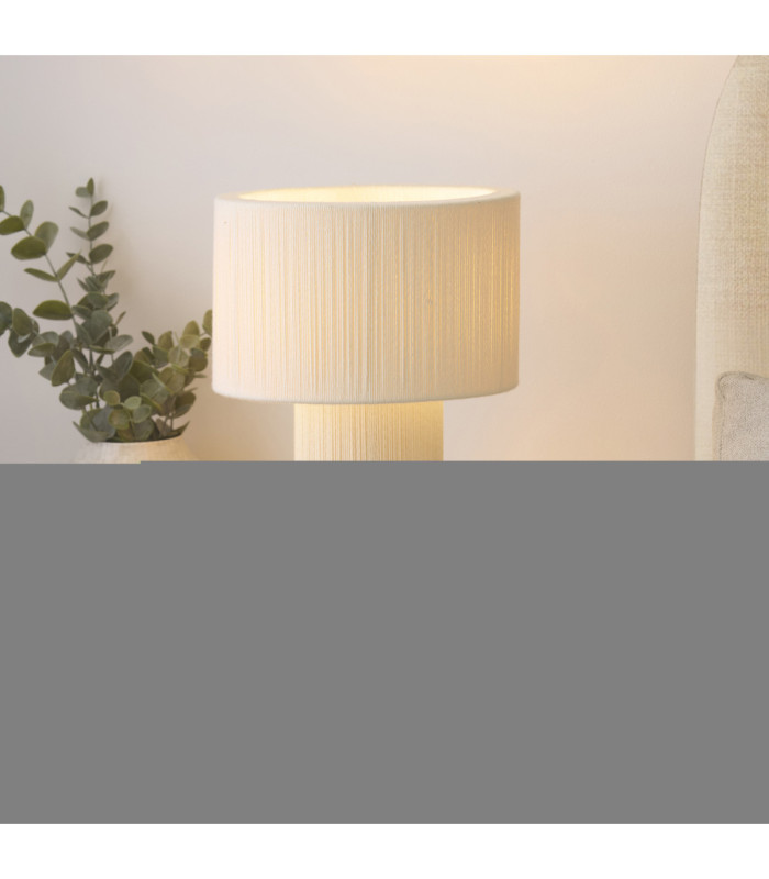 Noah Table Lamp Cream Cotton-4