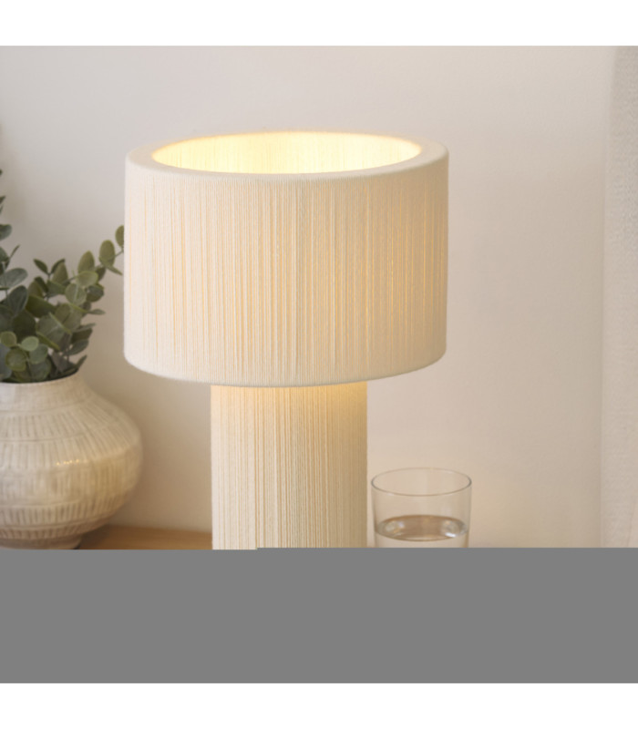 Noah Table Lamp Cream Cotton-5