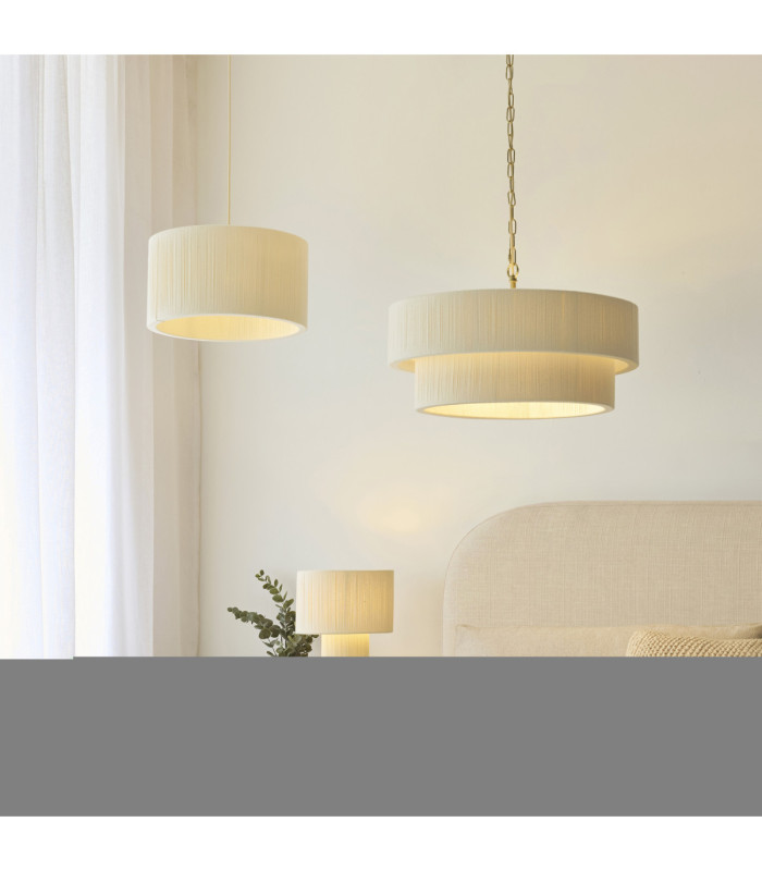 Noah Table Lamp Cream Cotton-7