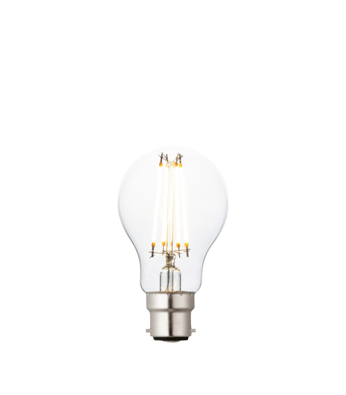 B22 LED Filament GLS Bulb Clear Glass Bright Nickel-1