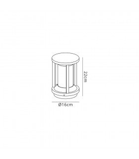Pillar Lamp, 1 x E27, IP65, Anthracite - 2