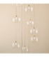 Oslo Cluster Pendant Light Brushed Aged Brass Clear Glass-3