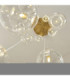 Oslo Cluster Pendant Light Brushed Aged Brass Clear Glass-6