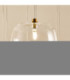 Oslo Cluster Pendant Light Brushed Aged Brass Clear Glass-7