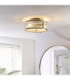 Ridgeton IP44 Bathroom Ceiling Light Antique Brass-2