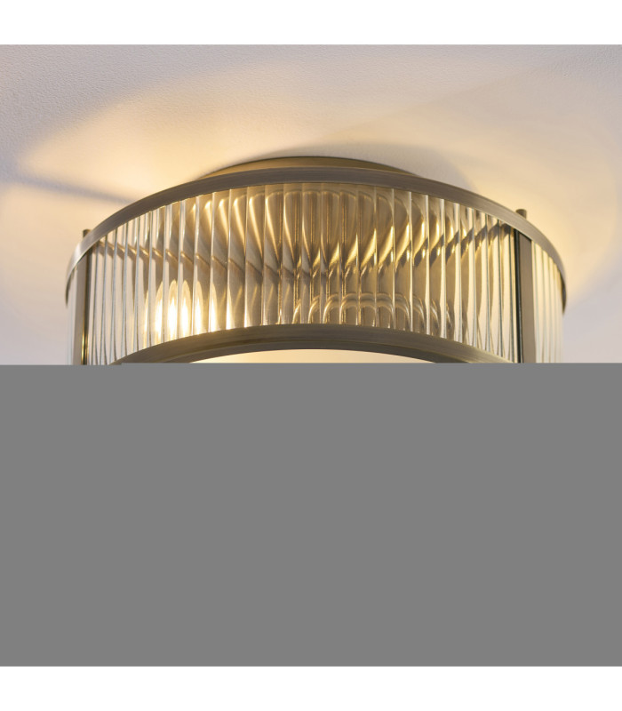 Ridgeton IP44 Bathroom Ceiling Light Antique Brass-4