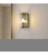 Ridgeton IP44 Bathroom Wall Lamp Antique Brass Clear Ribbed Glass-4