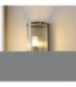 Ridgeton IP44 Bathroom Wall Lamp Antique Brass Clear Ribbed Glass-5