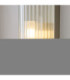 Ridgeton IP44 Bathroom Wall Lamp Antique Brass Clear Ribbed Glass-8