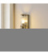 Ridgeton IP44 Bathroom Wall Lamp Antique Brass Clear Ribbed Glass-3