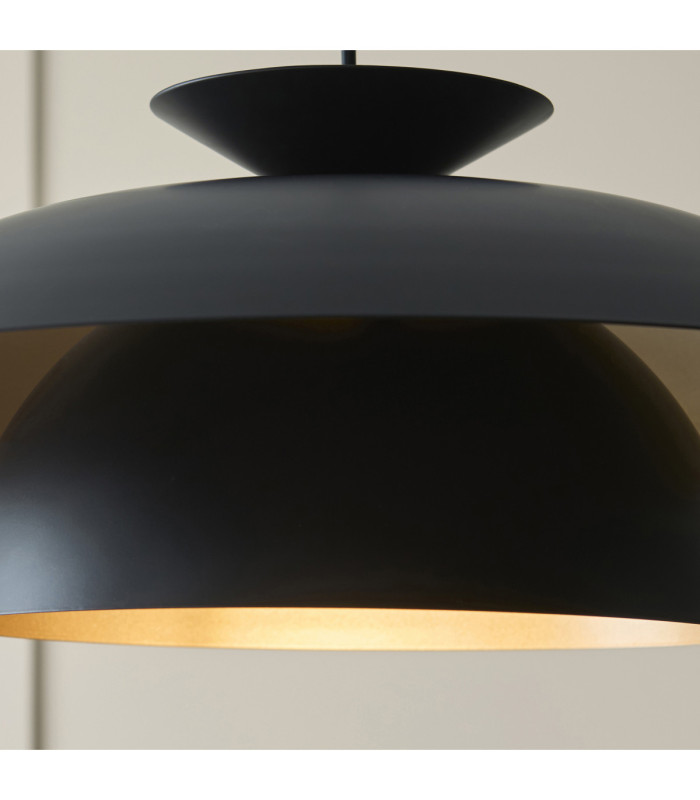 Lyon Dome Pendant Light Matt Black-6