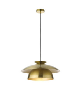 Lyon Dome Pendant Light Satin Brass-1