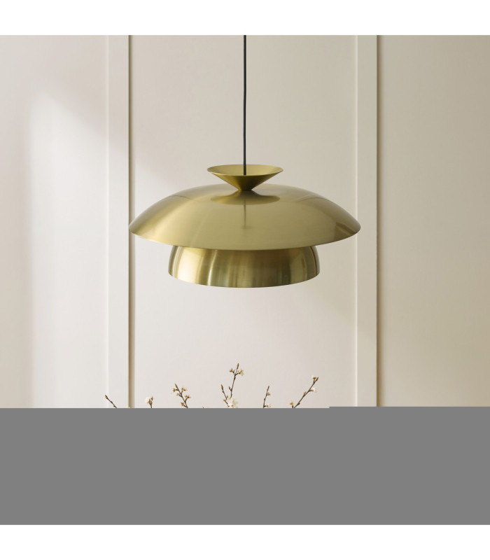 Lyon Dome Pendant Light Satin Brass-5