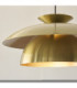 Lyon Dome Pendant Light Satin Brass-6