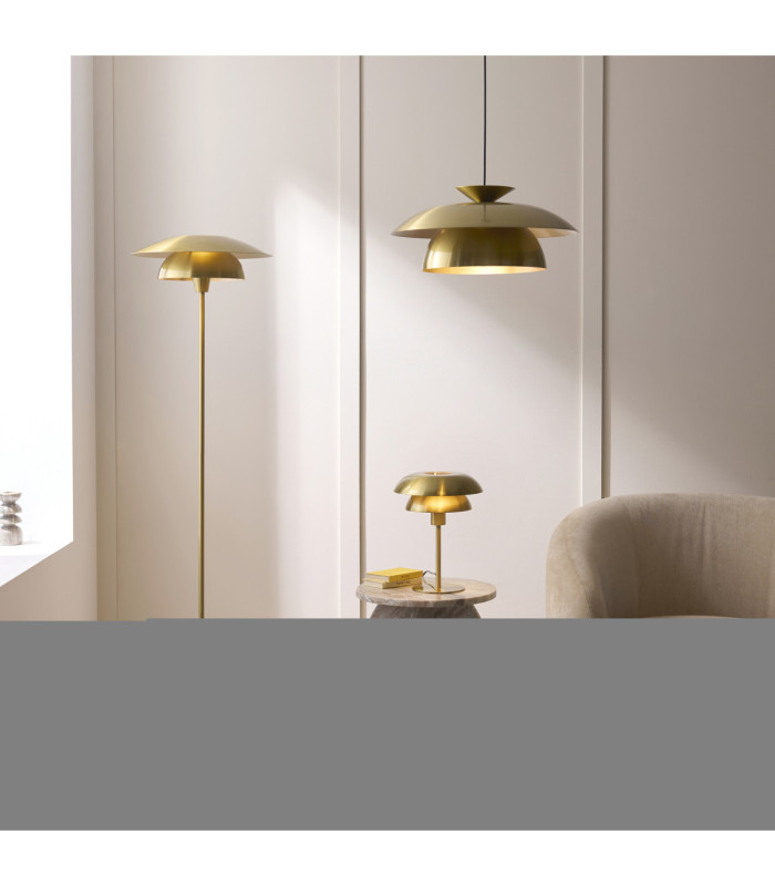 Lyon Dome Pendant Light Satin Brass-7