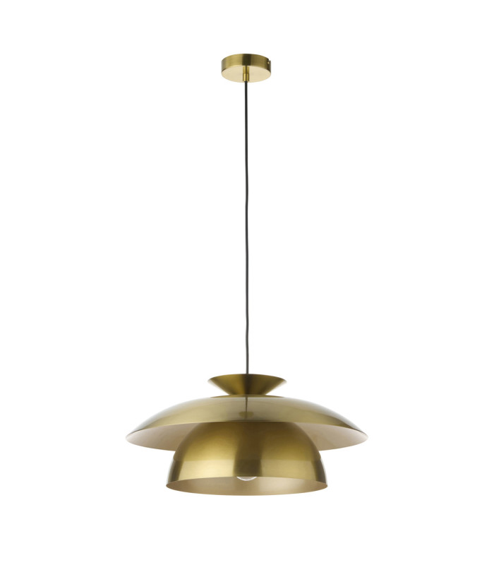 Lyon Dome Pendant Light Satin Brass-8