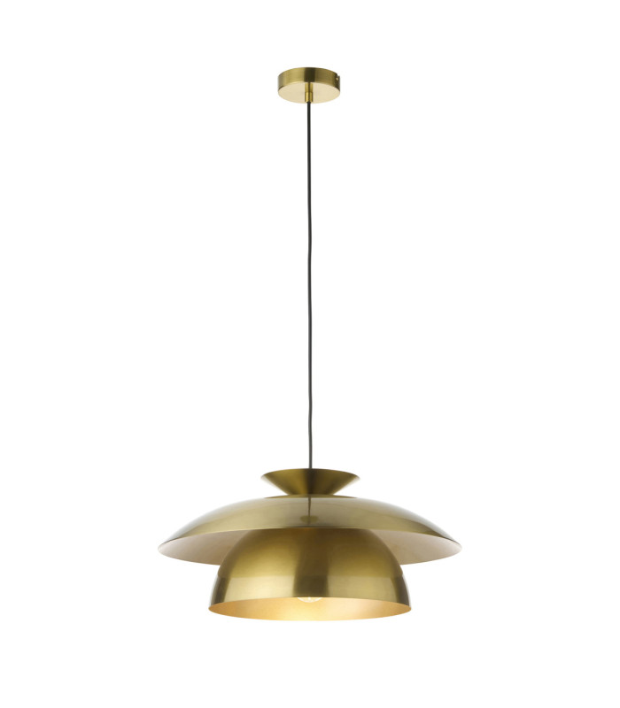 Lyon Dome Pendant Light Satin Brass-9