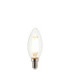 White Filament E14 LED Candle Bulb Clear Glass Bright Nickel-1