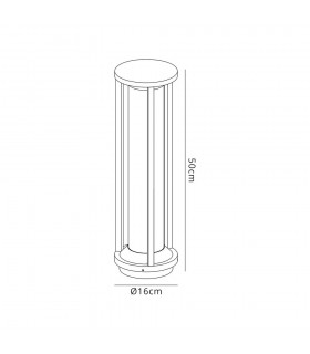 Post Lamp Large, 1 x E27, IP65, Anthracite - 2