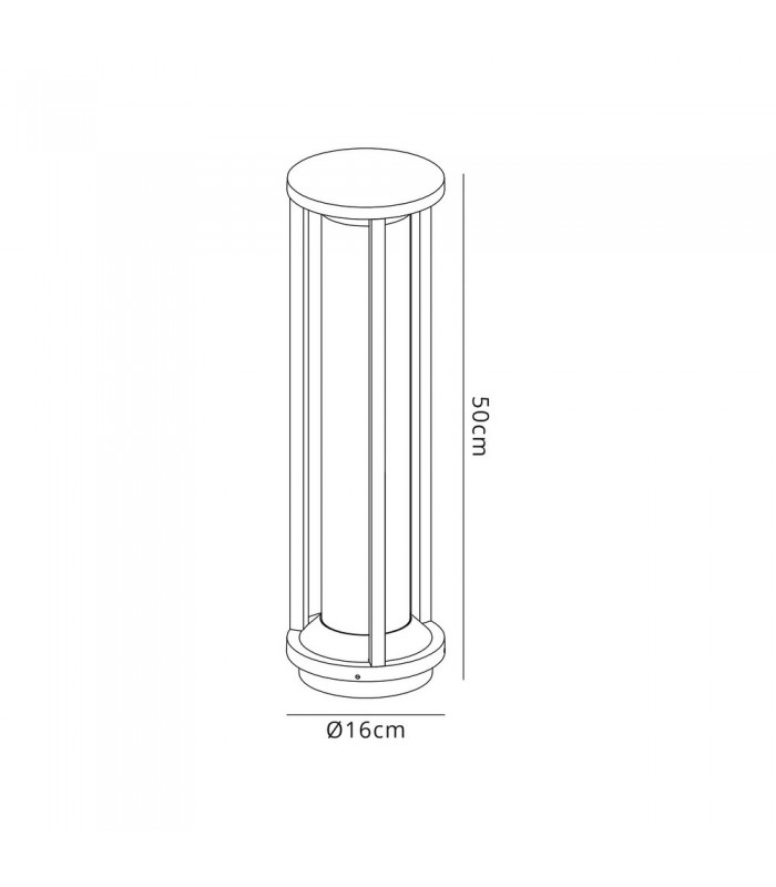 Post Lamp Large, 1 x E27, IP65, Anthracite - 2