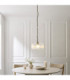 Harborne Dome Pendant Light Antique Brass Clear Ribbed Glass-2