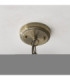 Harborne Dome Pendant Light Antique Brass Clear Ribbed Glass-7