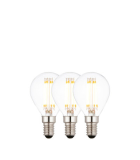 E14 LED Filament Golf - 3 pack E14 Bulb Clear Glass-1