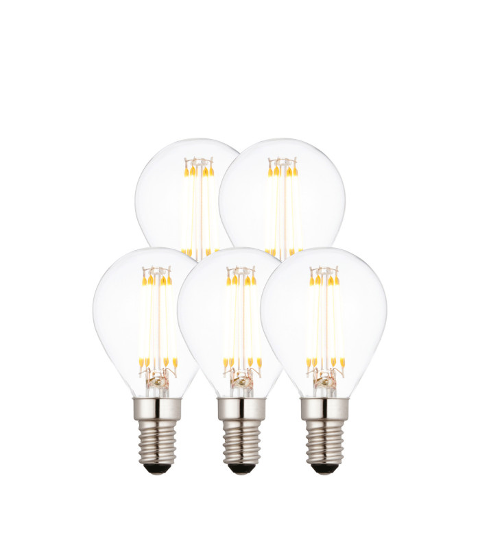 E14 LED Filament Golf - 5 pack E14 Bulb Clear Glass-1