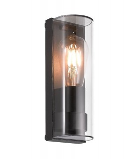 Wall Lamp Curved, 1 x E27, IP65, Anthracite - 1