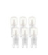 G9 LED Frosted SMD - 6 pack G9 Bulb Frosted Pc Bright Nickel-1