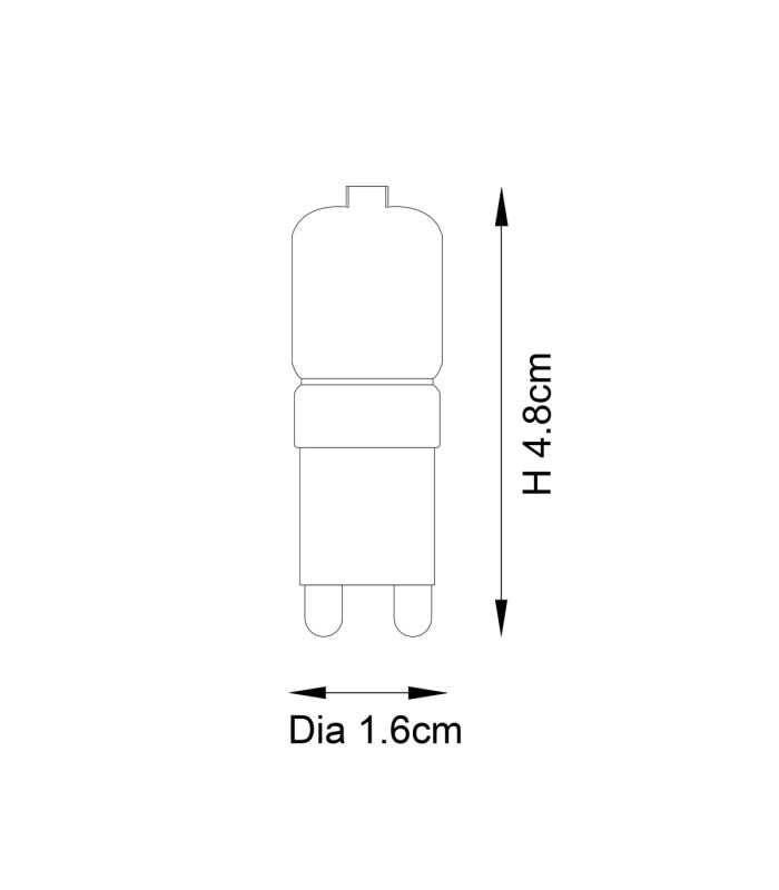 G9 LED Frosted SMD - 6 pack G9 Bulb Frosted Pc Bright Nickel-2
