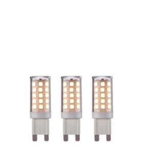 G9 LED SMD - 3 pack G9 Bulb Clear Gloss White Pc-1