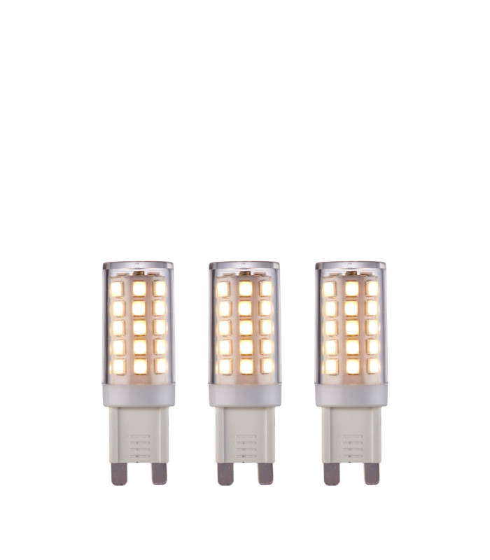 G9 LED SMD - 3 pack G9 Bulb Clear Gloss White Pc-1