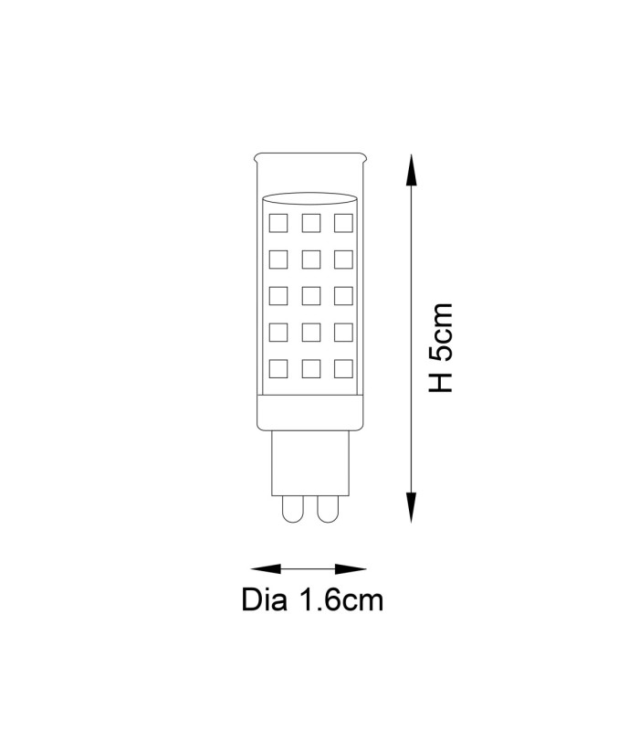 G9 LED SMD - 3 pack G9 Bulb Clear Gloss White Pc-2