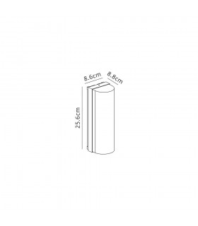 Wall Lamp Curved, 1 x E27, IP65, Anthracite - 2
