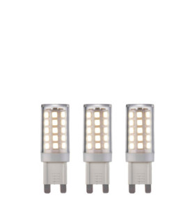 G9 LED SMD - 3 pack G9 Bulb Clear Gloss White Pc-1