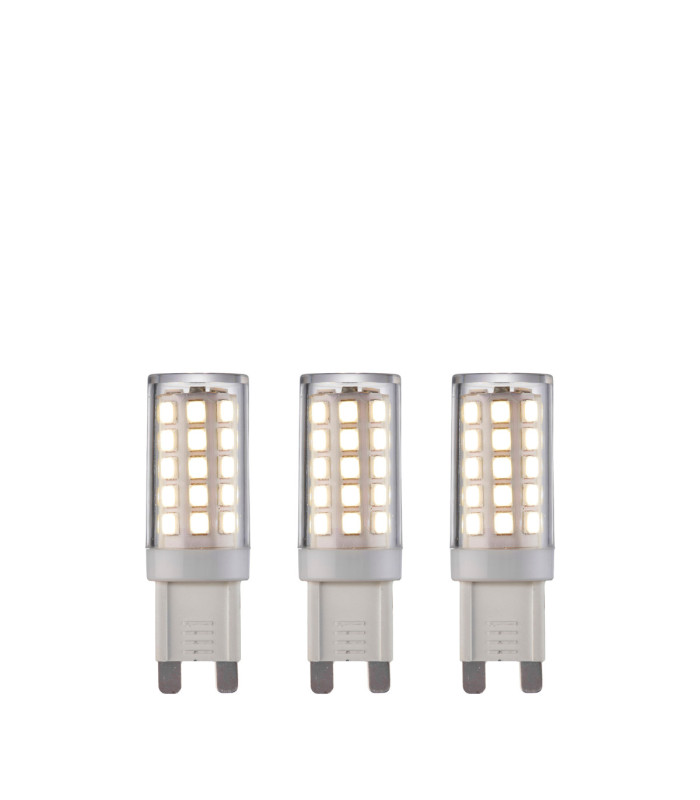 G9 LED SMD - 3 pack G9 Bulb Clear Gloss White Pc-1
