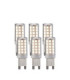 G9 LED SMD - 6 pack G9 Bulb Clear Gloss White Pc-1