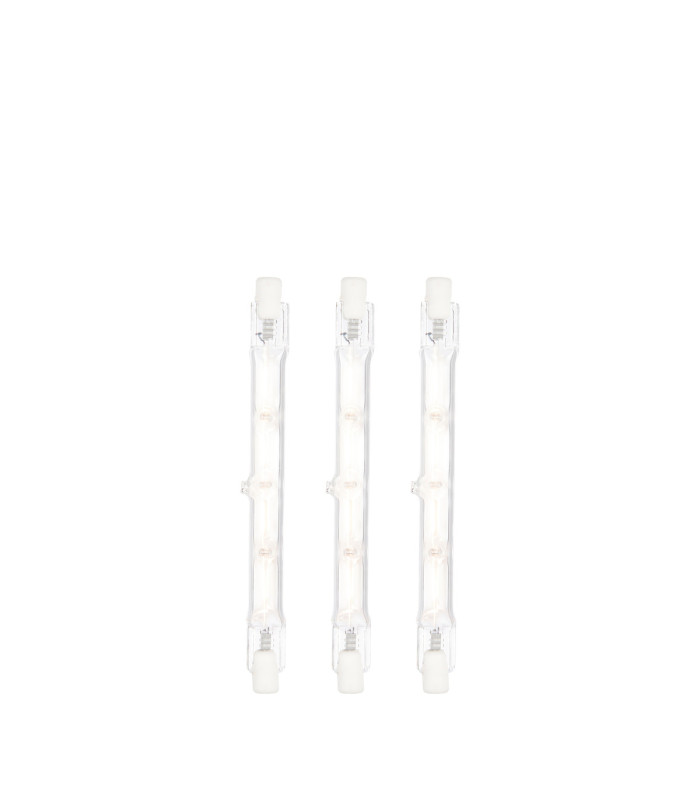 R7s Halogen - 3 pack R7S Bulb Clear Glass Unglazed Ceramic