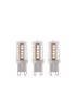 G9 LED SMD Dimmable - 3 pack G9 Bulb Clear Gloss White Pc