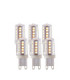 G9 LED SMD Dimmable - 6 pack G9 Bulb Clear Gloss White Pc