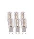 G9 LED SMD Dimmable - 6 pack G9 Bulb Clear Gloss White Pc