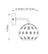 Dimple - Twin Pack - Dome Wall Lamp Satin Brass Champagne Lustre Glass-8