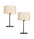 Longshore - Twin Pack - Table Lamp Natural Seagrass Matt Black-1
