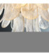 Autumn Pendant Light Brushed Aged Brass Clear Textured Glass-7