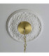 Autumn Pendant Light Brushed Aged Brass Clear Textured Glass-8
