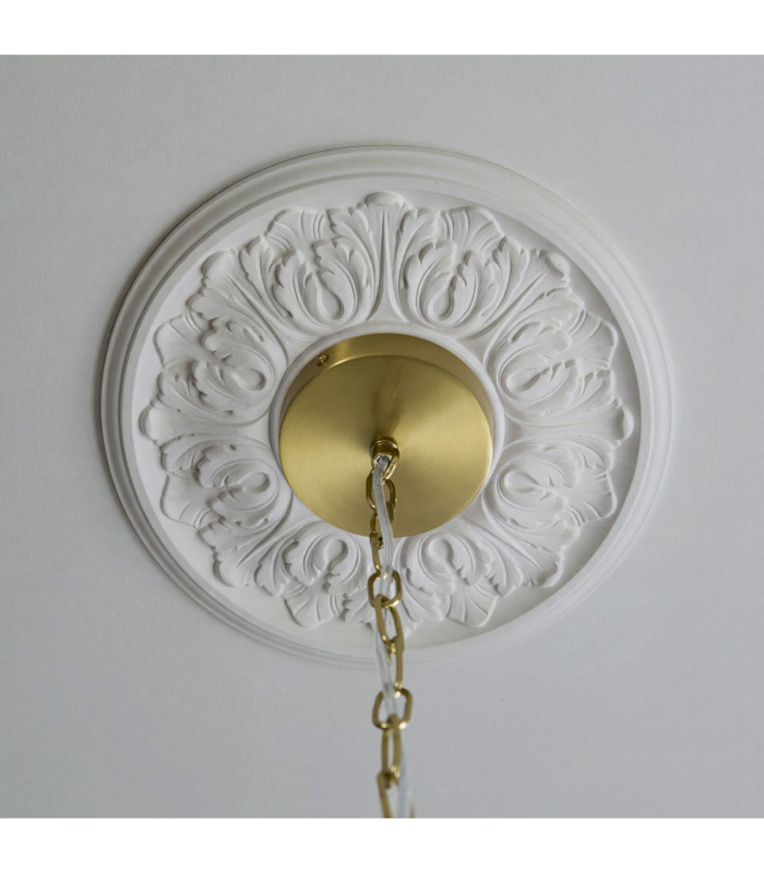 Autumn Pendant Light Brushed Aged Brass Clear Textured Glass-8