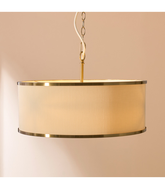 Lexi Cylindrical Pendant Light Ivory-4